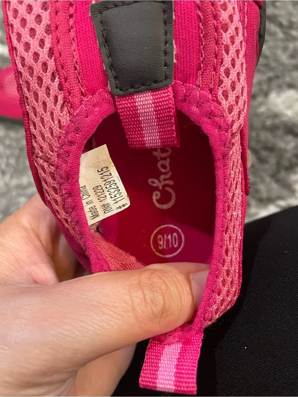 Chatties Kids Hot Pink Slip-On Water Shoes Size 9/10